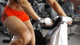 warming up on a stationary bike